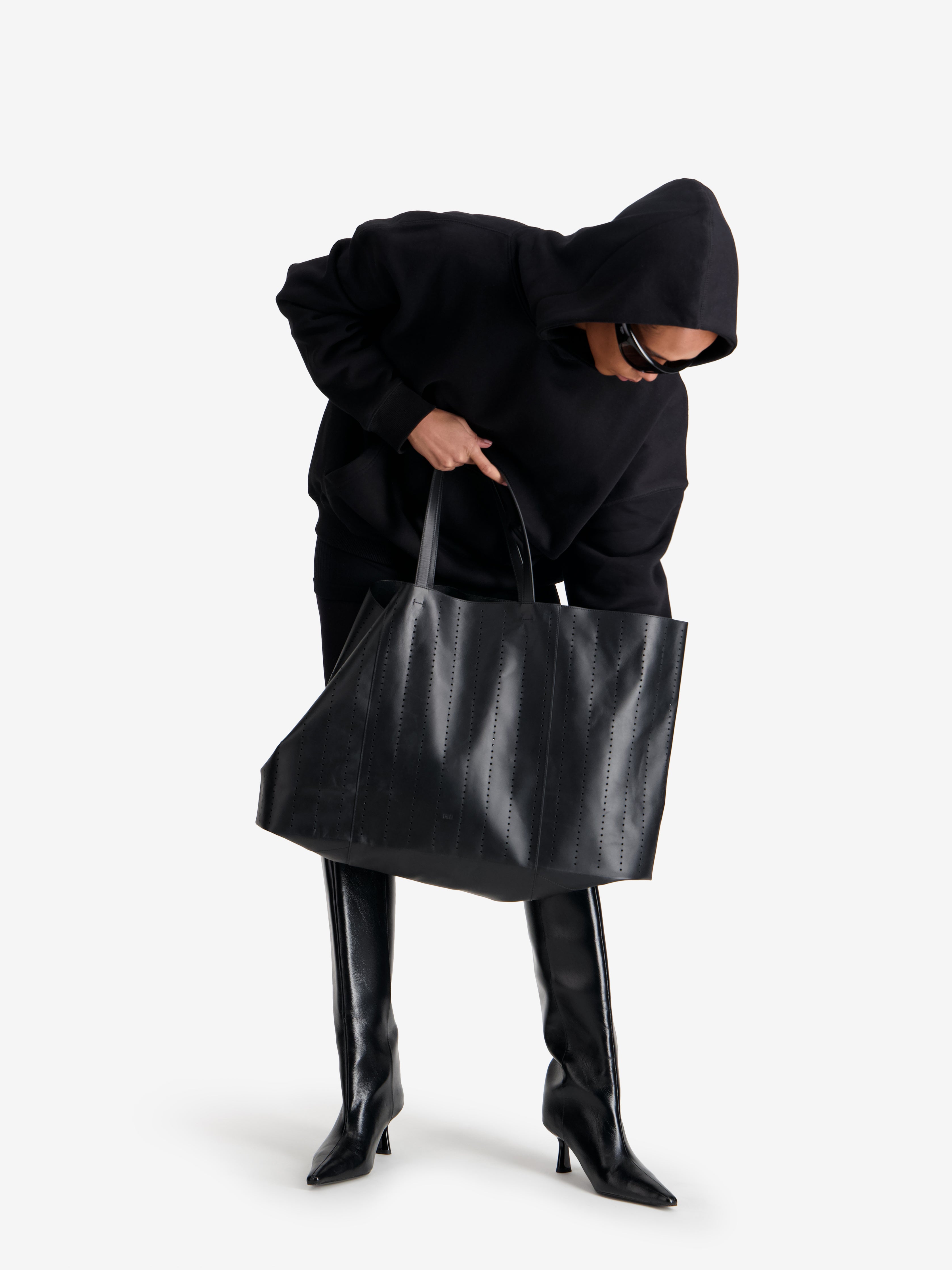 EAST WEST TOTE BAG PERFORATED