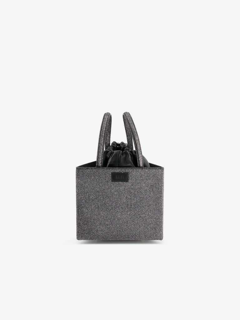 Triangle bag Black Glitter M – Talel Paris