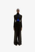 Triangle wallet neck strap Electric Blue