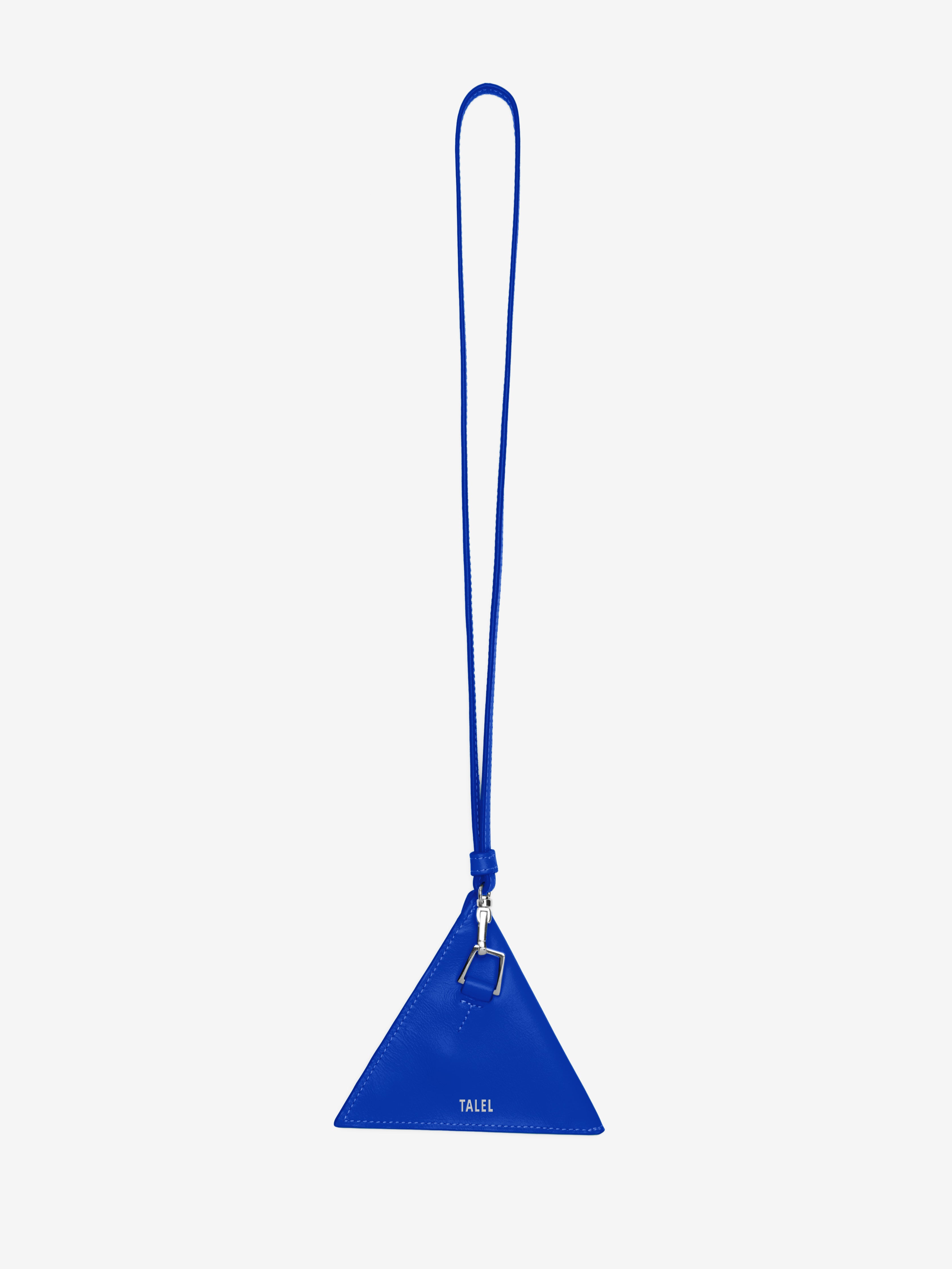 Triangle wallet neck strap Electric Blue