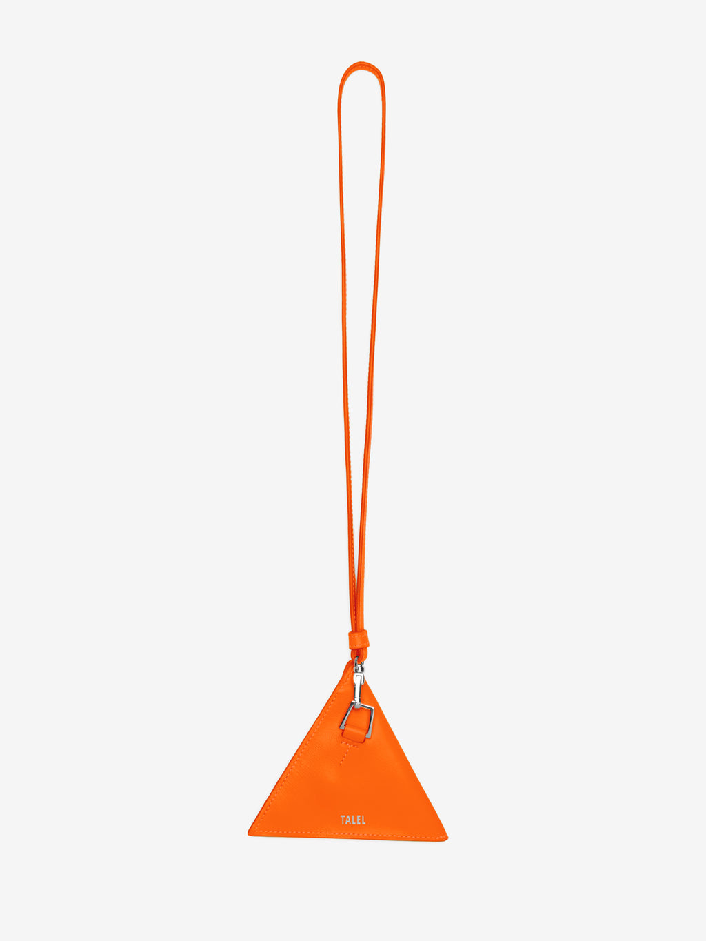 Triangle wallet neck strap Neon Orange