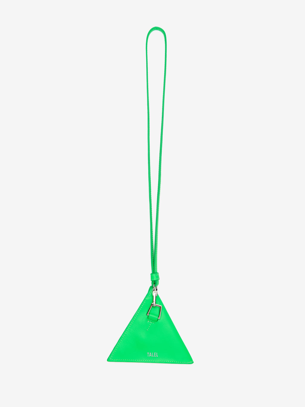 Triangle wallet neck strap Neon Green