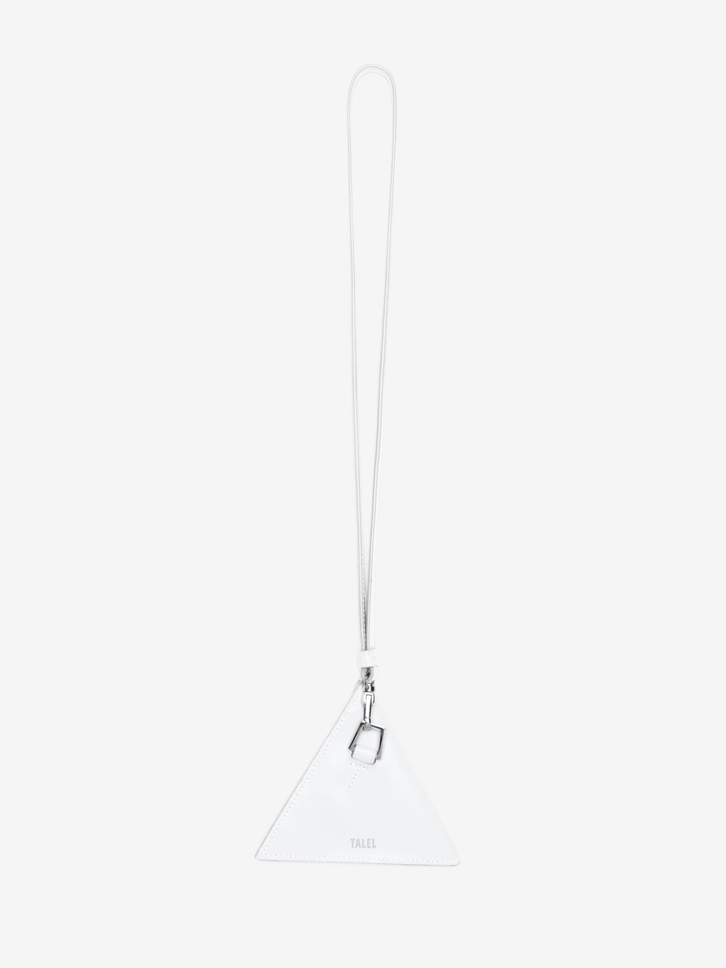 Triangle wallet neck strap White